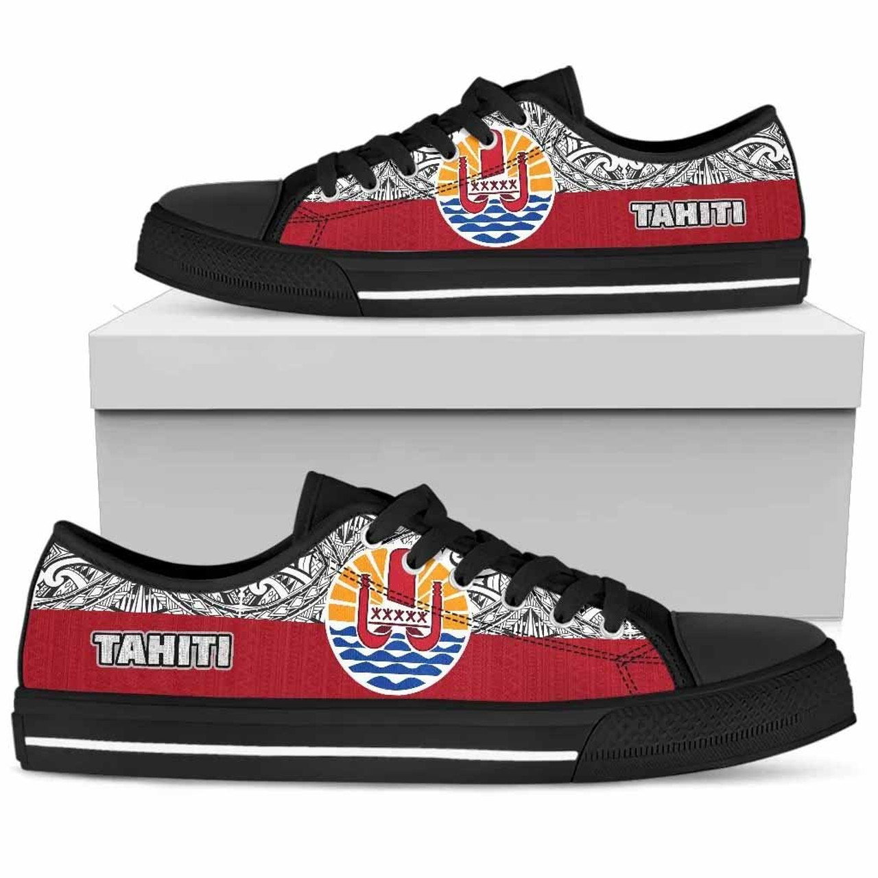 Tahiti Low Top Shoes - Polynesian Design 3