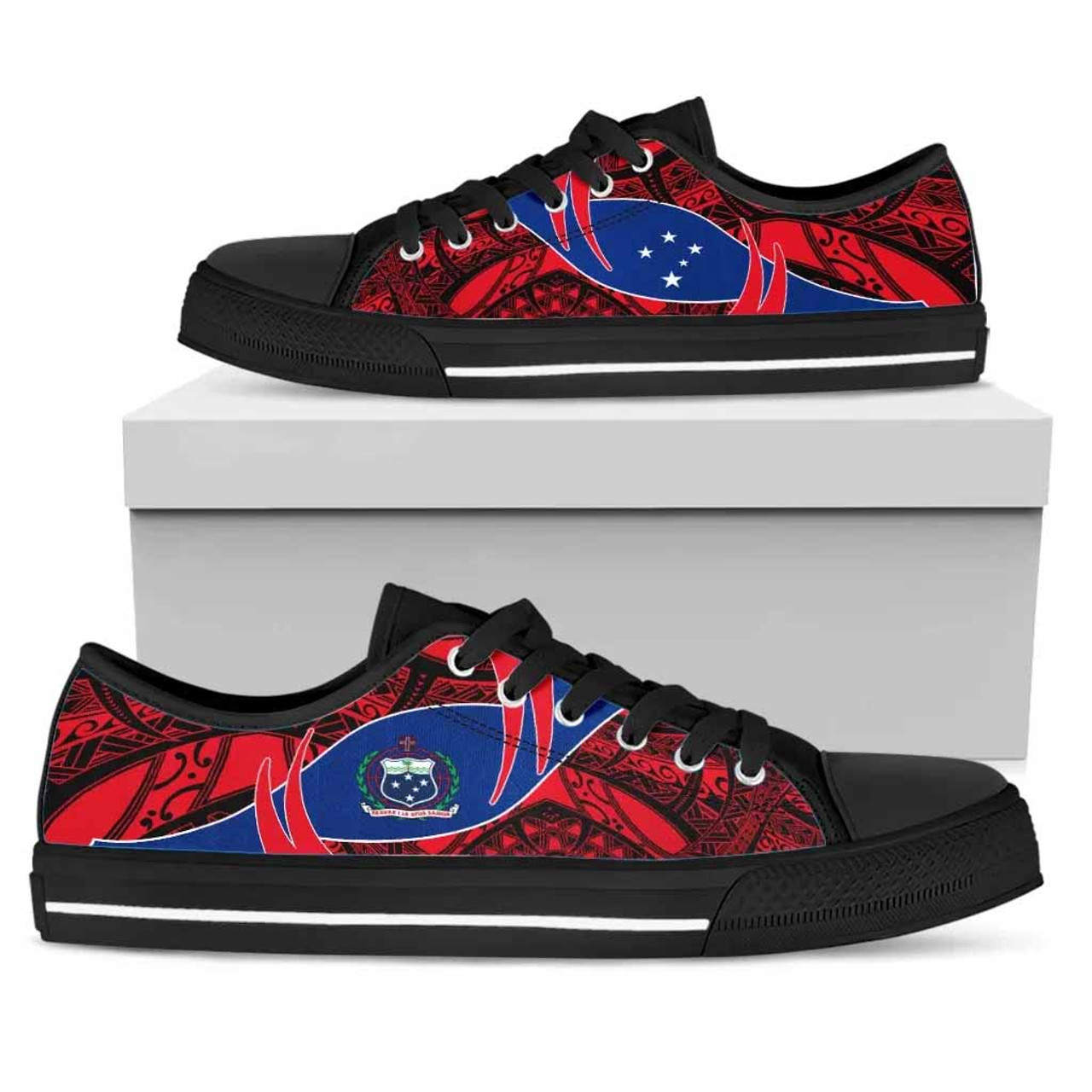 Samoa Low Top Shoes - Symmetrical Lines 6