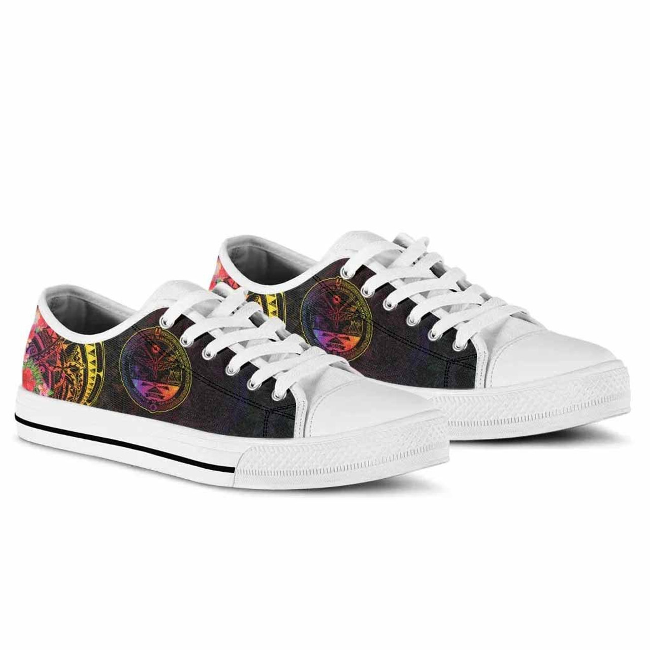 Marshall Islands Low Top Shoes - Tropical Hippie Style 5
