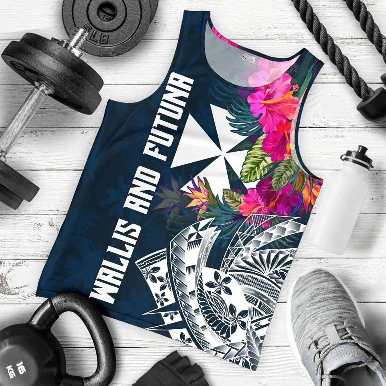 Wallis and Futuna Men Tank top - Summer Vibes 1