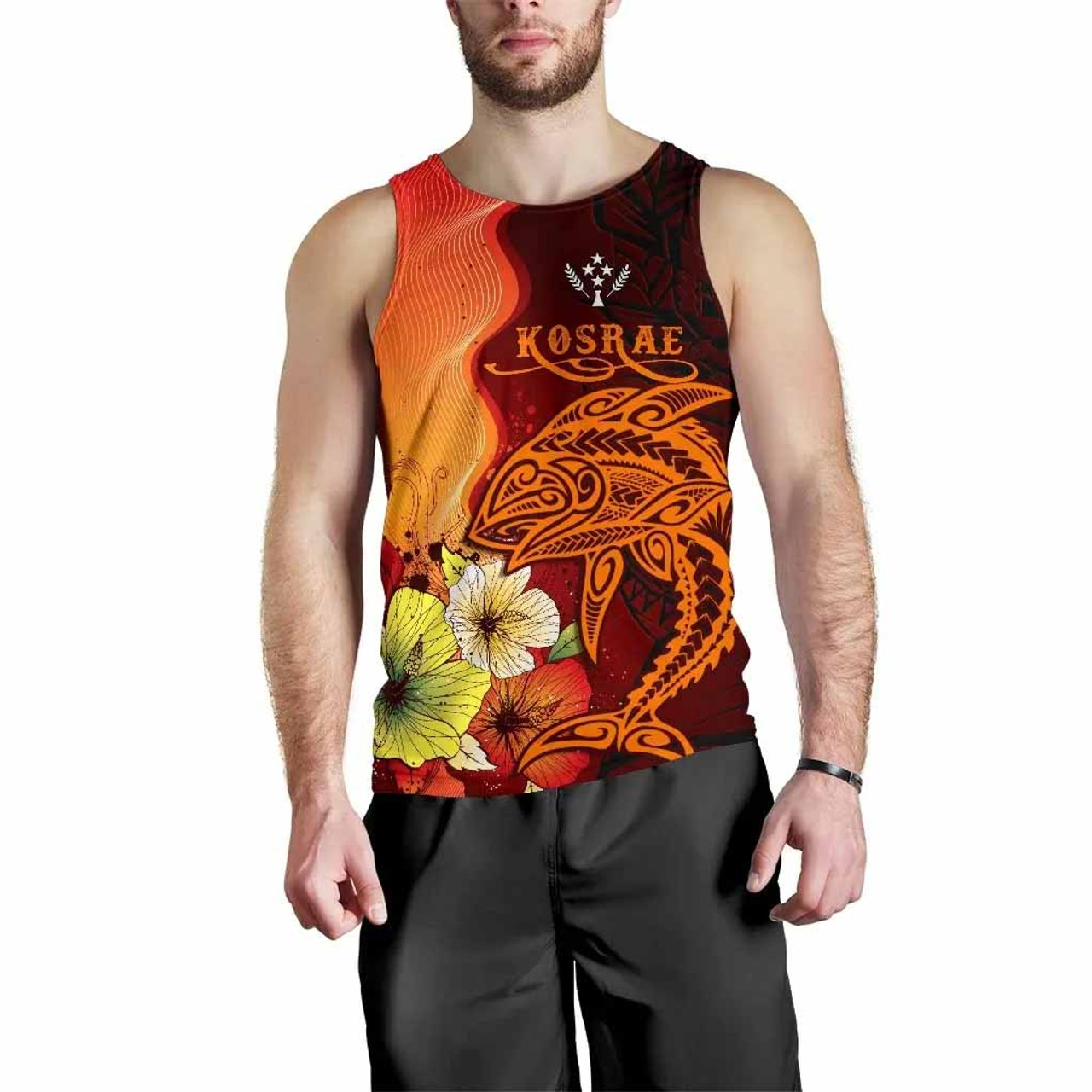 Kosrae Men Tank Top - Tribal Tuna Fish 2