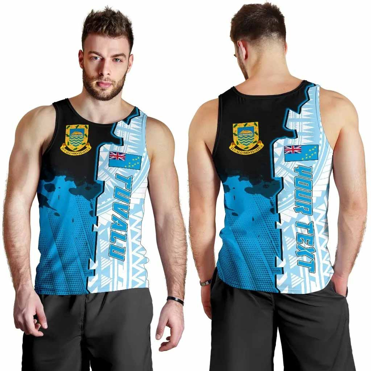 Tuvalu Personalised Men Tank Top - Independence Day 4