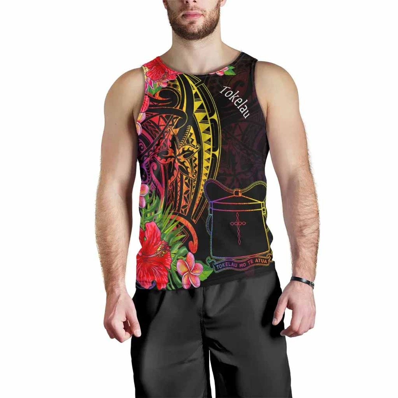 Tokelau Men Tank Top - Tropical Hippie Style 2