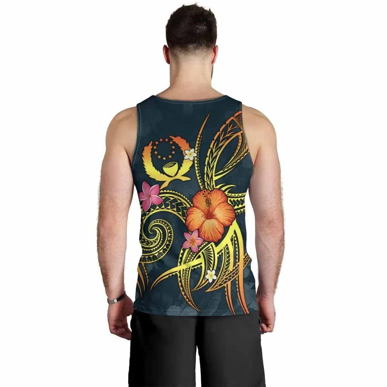 Pohnpei Polynesian Men Tank Top - Legend of Pohnpei (Blue) 2