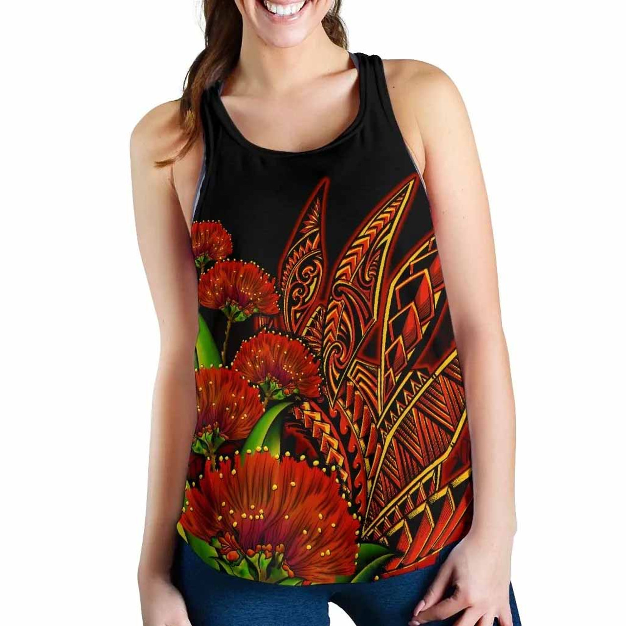 Polynesian Hawaii Women Racerback Tank - Ohia Lehua 2