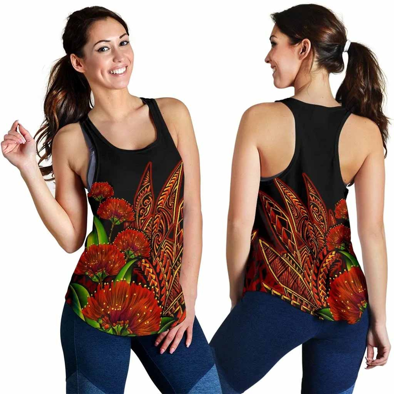 Polynesian Hawaii Women Racerback Tank - Ohia Lehua 4