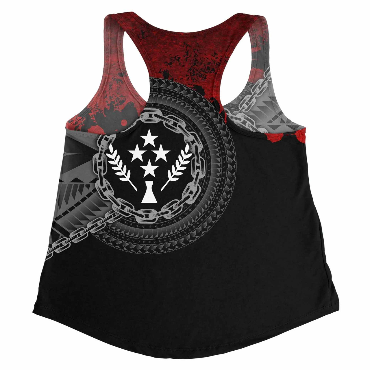 Kosrae Polynesian Personalised Women Racerback Tank - Polynesian Chain Style 5