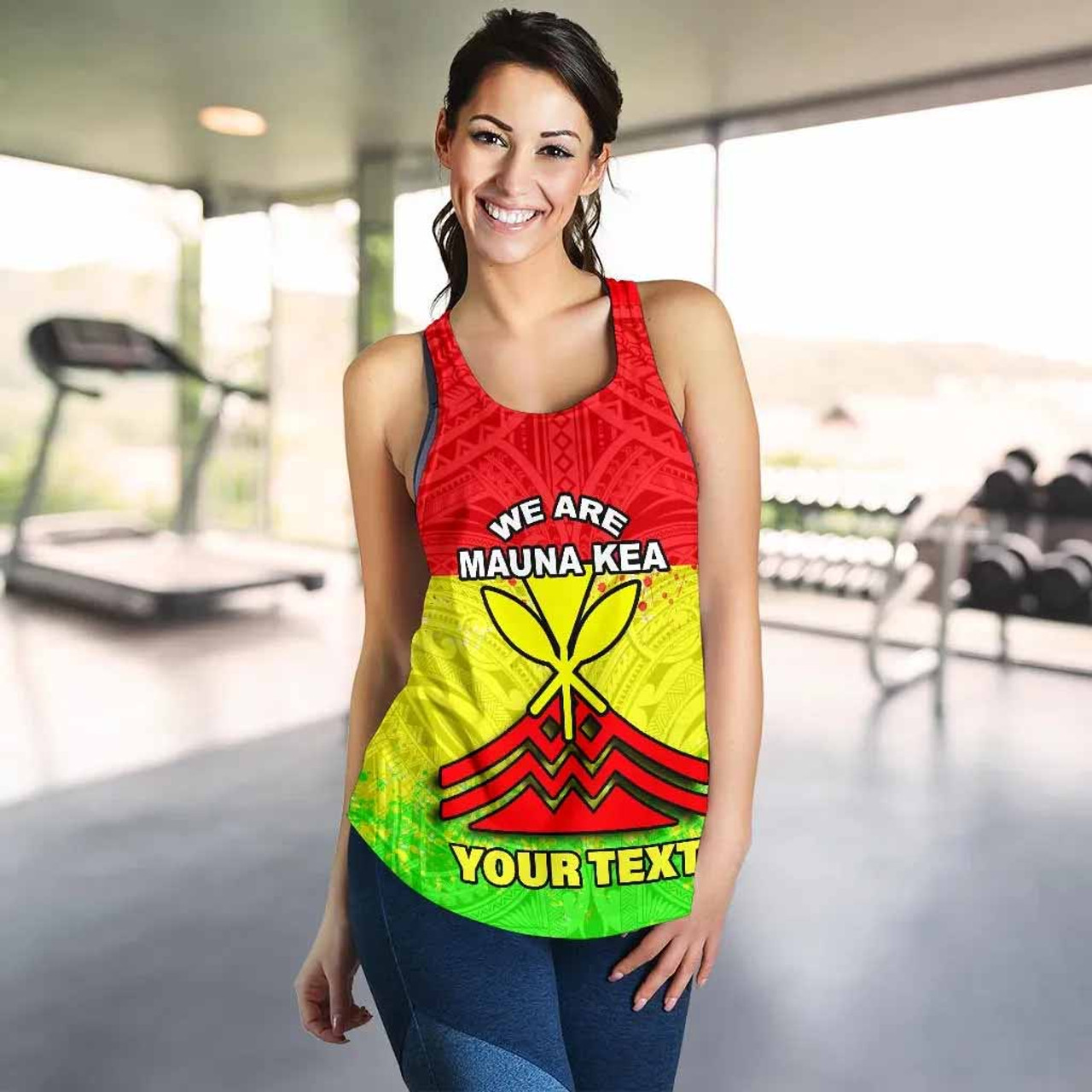 Mauna Kea Custom Personalised Women Racerback Tank - Protect Mauna Kea 5