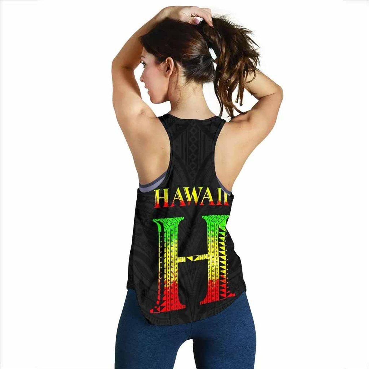 Hawaii Polynesia Tribal Women Tank Top - Reggae Style 2