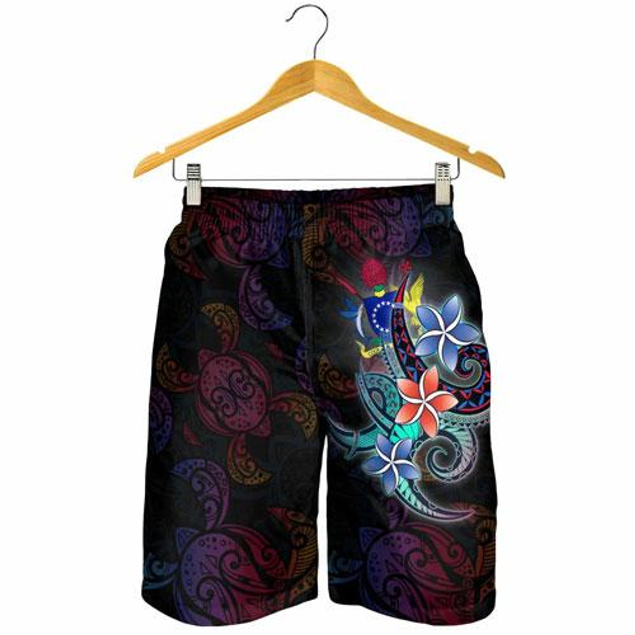 Cook Islands Men Shorts - Plumeria Flowers Style 2