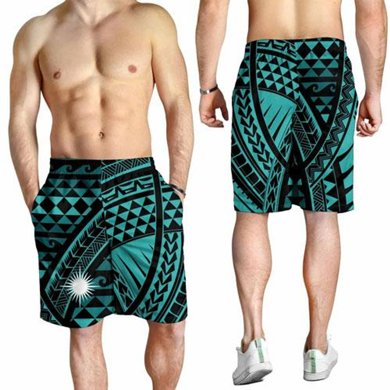 Marshall Islands Men Short - Tribal Seamless Pattern 2