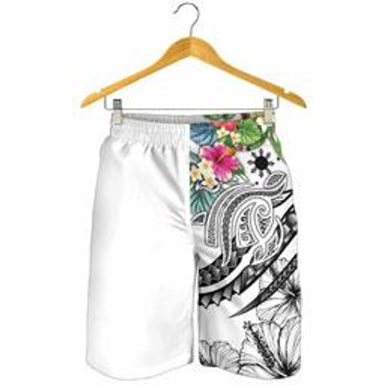 The Philippines Men Shorts - Summer Plumeria (White) 2