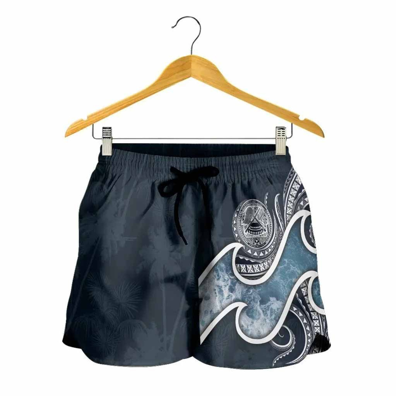 American Samoa Polynesian Women Shorts - Ocean Style 4