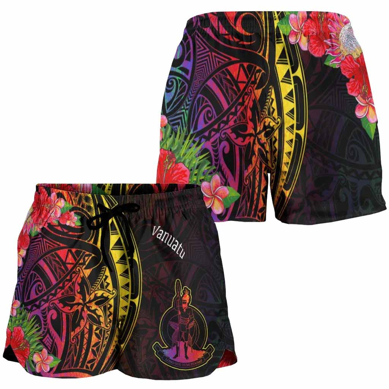 Vanuatu Women Shorts - Tropical Hippie Style 4