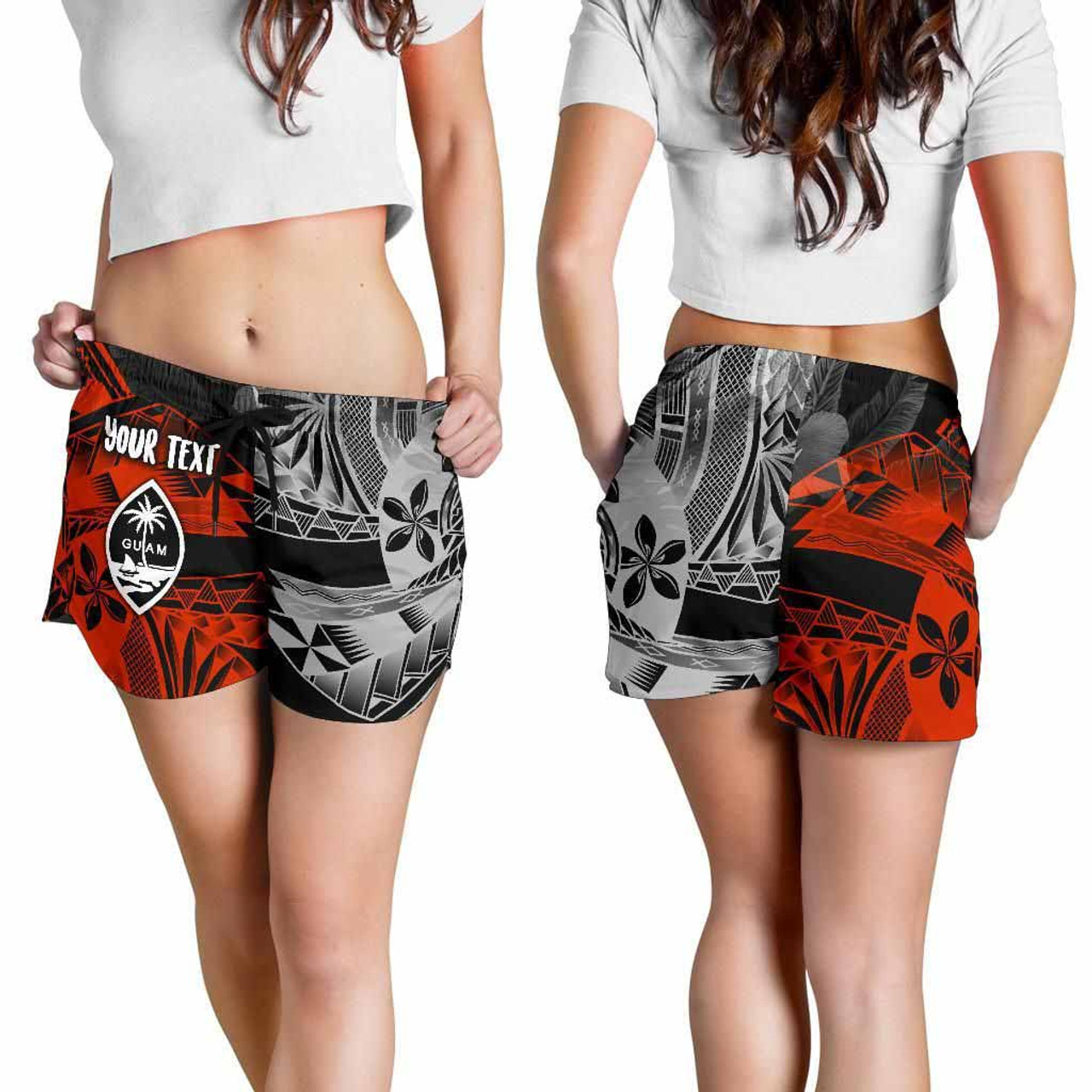 Guam Polynesian Personalised Women Shorts - Vintage Polynesian Style-BN15 4