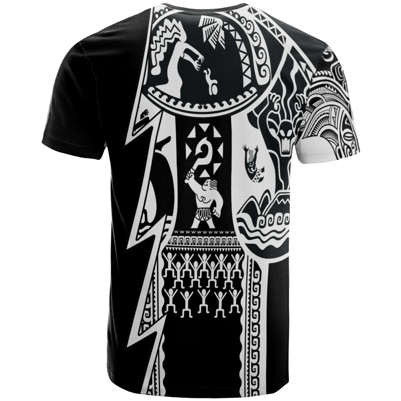 (Custom Personalised Text) Samoa Premium T-Shirt - Samoa Coat Of Arms Polynesian Tattoo White New 2