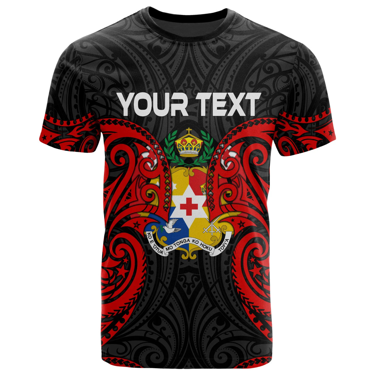 Tonga Polynesian Custom Personalised T-Shirt - Tongan Spirit 1