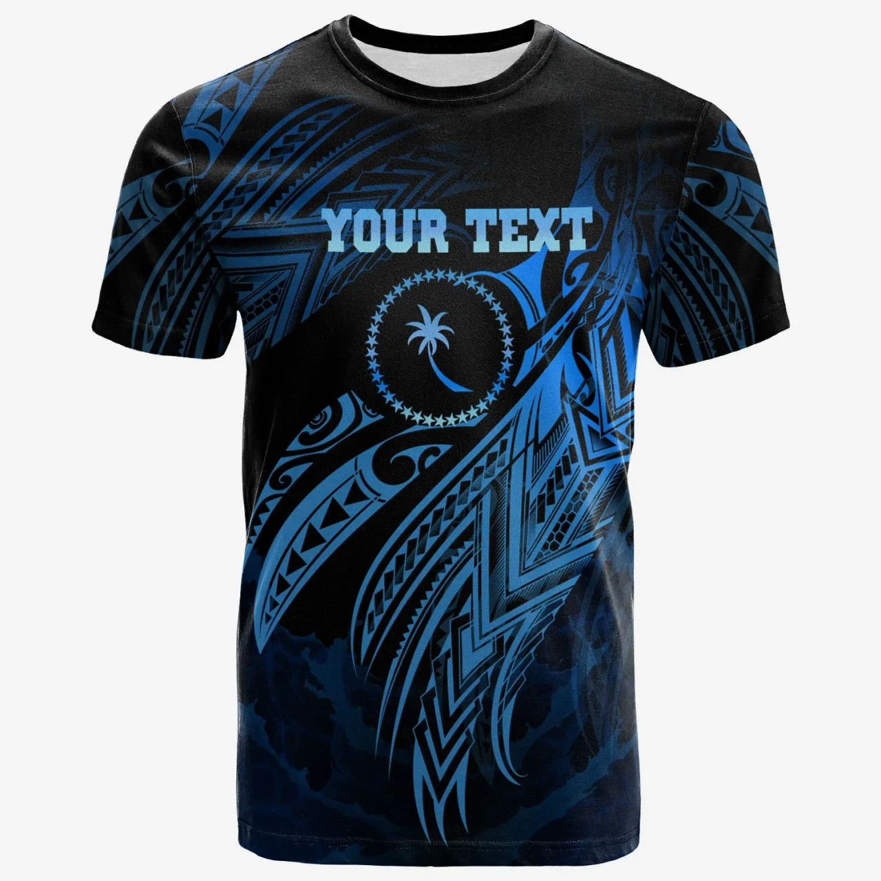 Chuuk Polynesian Custom Personalised T-Shirt - Legend Blue Version 1