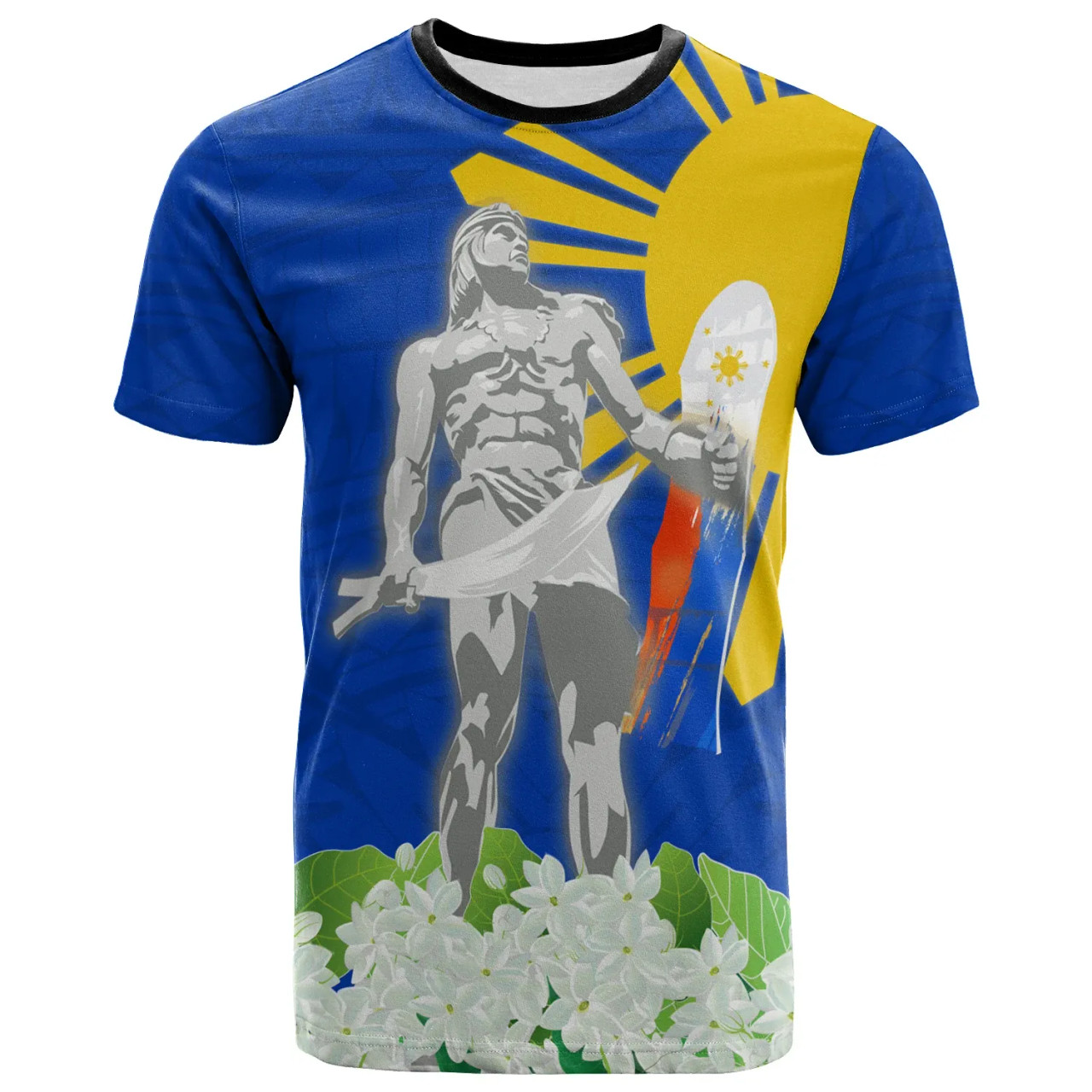 Philippines T-shirt - Lapu Lapu with Sampaguita Flowers 3
