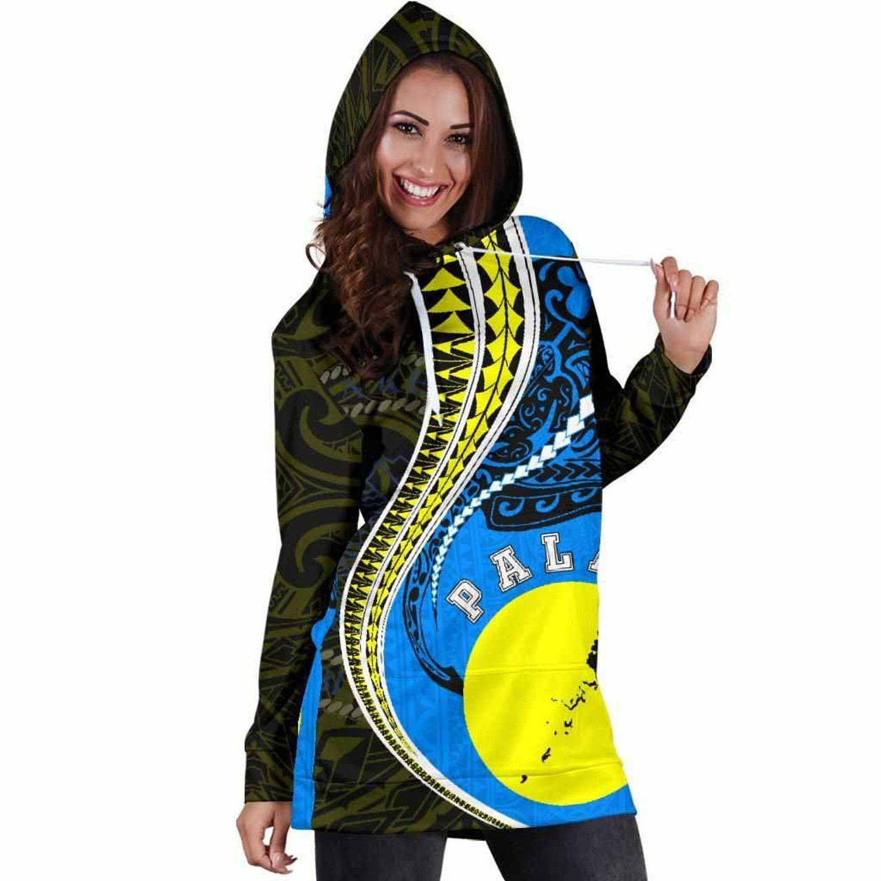 Palau Hoodie Dress Kanaloa Tatau Gen PW - K7 4