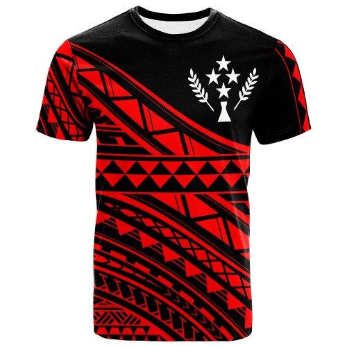 Kosrae Custom Personalised T-Shirt - Special Polynesian Ornaments Red Color 1