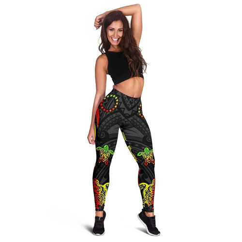 Cook Islands Legging - Reggae Tentacle Turtle 1