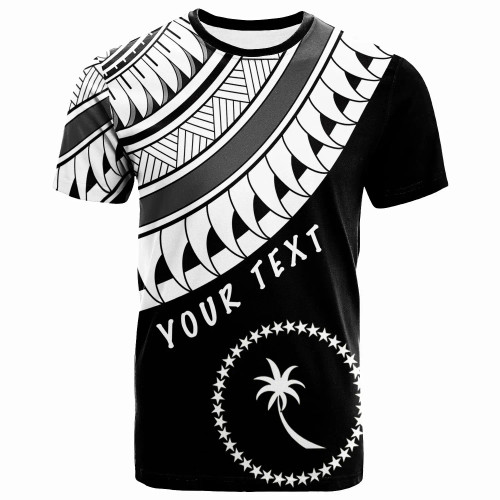 Chuuk Custom Personalised T-Shirt - Ginger Lei White Pattern 1