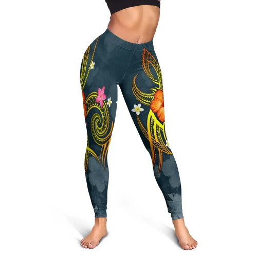 YAP Polynesian Legging - Legend of YAP (Blue) 1