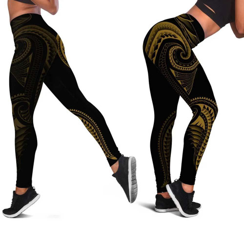 Polynesian Legging - Polynesian Tattoo Gold Version 1