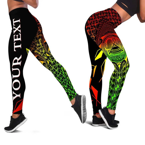 American Samoa Custom Personalised  Legging - AS Seal Rocket Style (Reggae) 1