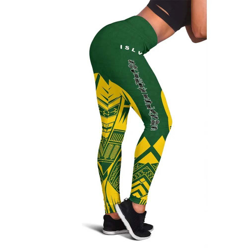 Tahiti Polynesian Legging - Polynesian Tattoo Flag Version 1