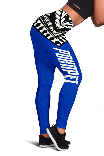 Pohnpei Flag Legging Micronesian Pattern 1