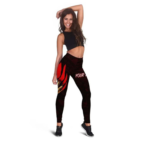Tonga Personalised Legging - Tonga In Me (Red) 1