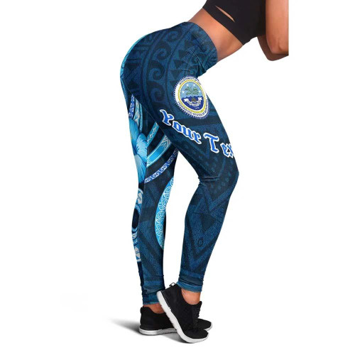 [Custom] Federated States of Micronesia Personalised Legging - Turtle and Tribal Tattoo Of Polynesian 1