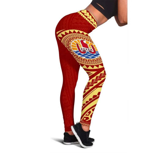 French Polynesia Legging (Red) 1