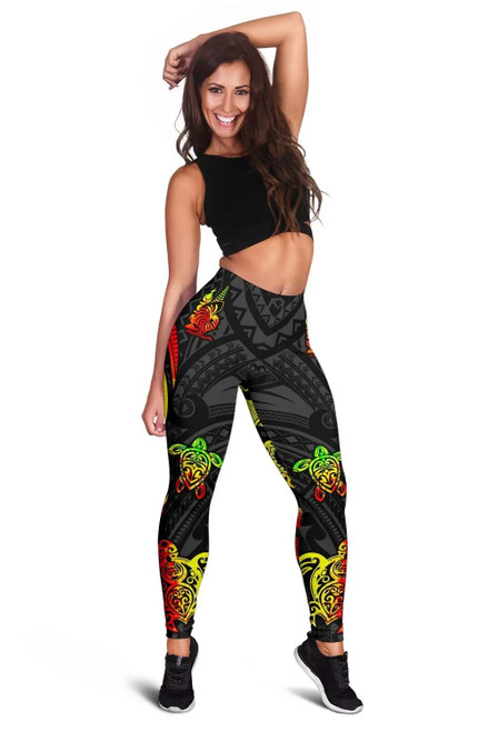 New Caledonia Legging - Reggae Tentacle Turtle 1