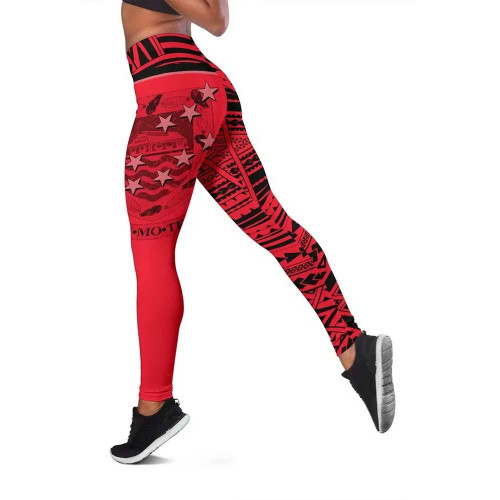 Tuvalu Flag Legging (Red) 1