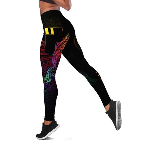 Wallis and Futuna Legging - Butterfly Polynesian Style 1
