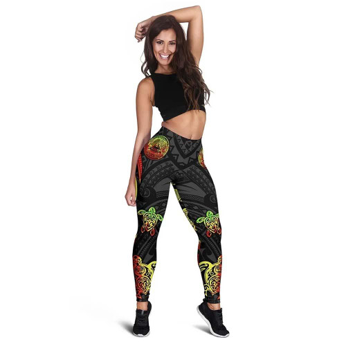 American Samoa Legging - Reggae Tentacle Turtle 1