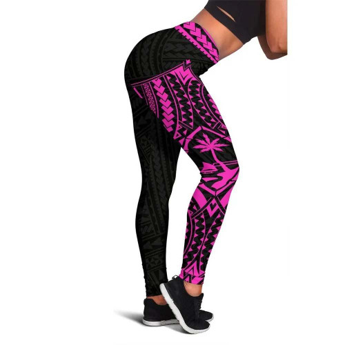 Guam Polynesian 3rd Legging (Pink) 1