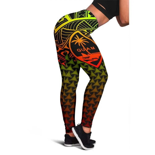 Polynesian Guam Legging - Reggae Vintage Polynesian Patterns 1