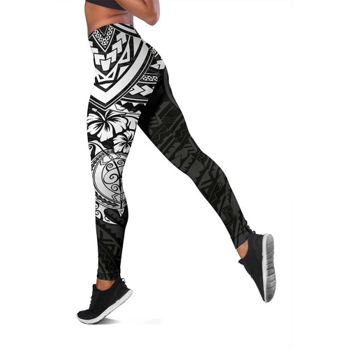 Yap Polynesian Legging (Women) - White Turtle 1