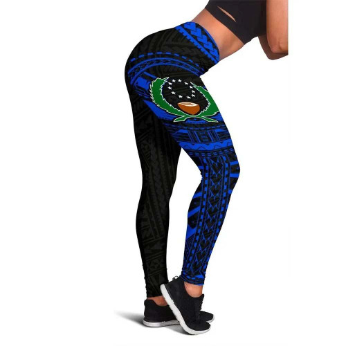 Pohnpei Legging - Micronesian Blue Version 1