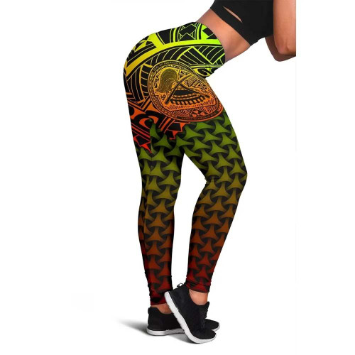 Polynesian American Samoa Legging - Reggae Vintage Polynesian Patterns 1