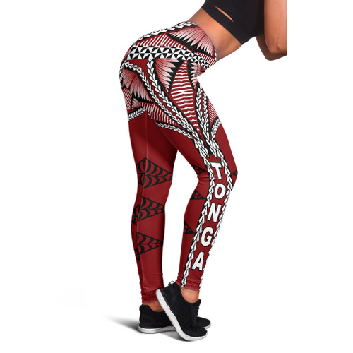 Tonga Polynesian Legging - Tongan Ngatu Pattern