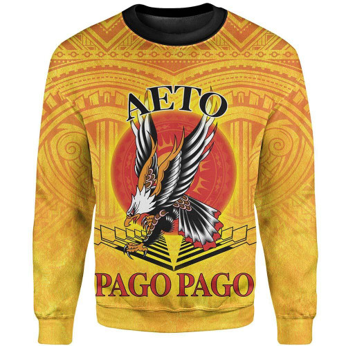 American Samoa Custom Personalised Sweatshirt - Pago Pago Aeto (Ver 2) 1