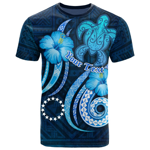 [Custom] Cook Island Personalised T-Shirt - Turtle and Tribal Tattoo Of Polynesian 1