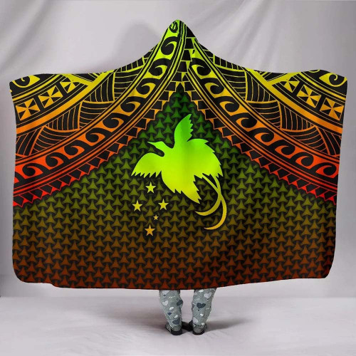 Polynesian Papua New Guinea Hooded Blanket - Reggae Vintage Polynesian Patterns -BN15 1