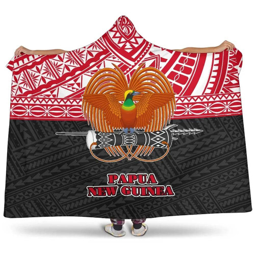 Papua New Guinea Hooded Blanket - Polynesian Style 1