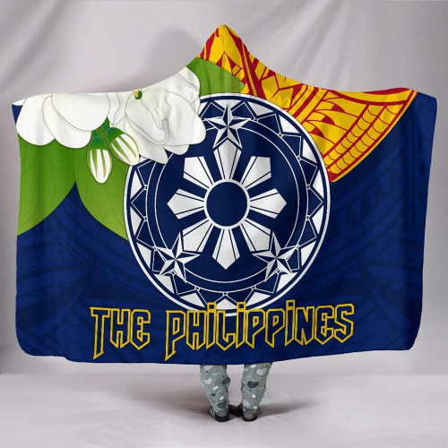 The Philippines Hooded Blanket - Filipino Sampaguita 1